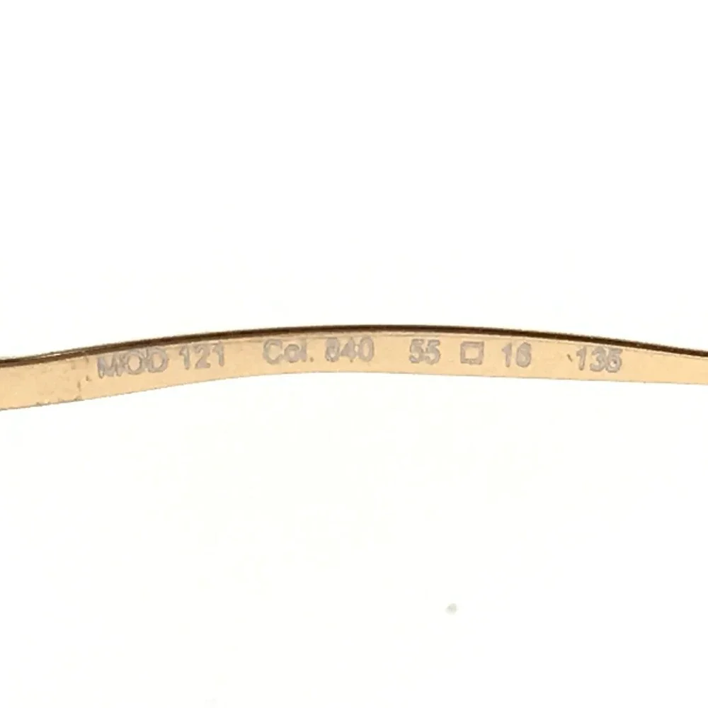 Cazal Eyeglasses Frames MOD 121 Col.840 Gold Geometric Full Wire Rim 55-16-135